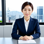 Career Woman in Modern Office**

"A professional Japanese businesswoman in a modest business suit, sitting at a clean desk in a bright, modern office with large windows overlooking a city skyline, fully clothed, appropriate attire, safe for work, perfect anatomy, correct proportions, natural pose, professional photography, high quality, well-formed hands, proper finger count, natural body proportions, professional, modest."

**