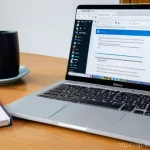 자기 주도 학습의 접근 방식 비교 분석 - **Prompt 1: Online Learning Discovery**
    "A bright, clean, and modern study space bathed in soft ...